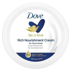 2 Pack Dove Body Love Rich Nourishment Cream, Face, Hand & Body Lotion